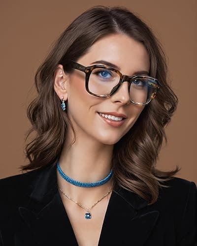 VISOONE Oversized Square Blue Light Blocking Glasses Fashion Computer Eyewear for Women and Men BENNETT thumbnail 4