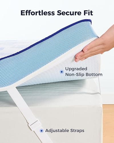 PERLECARE 3 Inch Twin XL Medium-Firm Memory Foam Mattress Topper, CertiPUR-US®, Cooling Bamboo Cover, Removable&Washable, Oeko-Tex Certified thumbnail 7