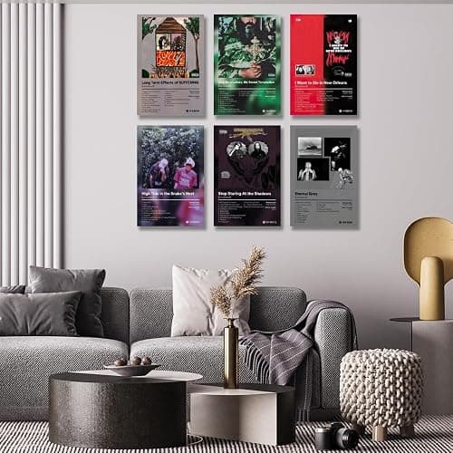 LunarWhisper Suicid Poster boys Music Album Cover Signed Limited Print Canvas Posters Set of 6 for Living Room Bedroom Decoration Fans Pictures Gift Unframed12x18inch, style-4 thumbnail 6