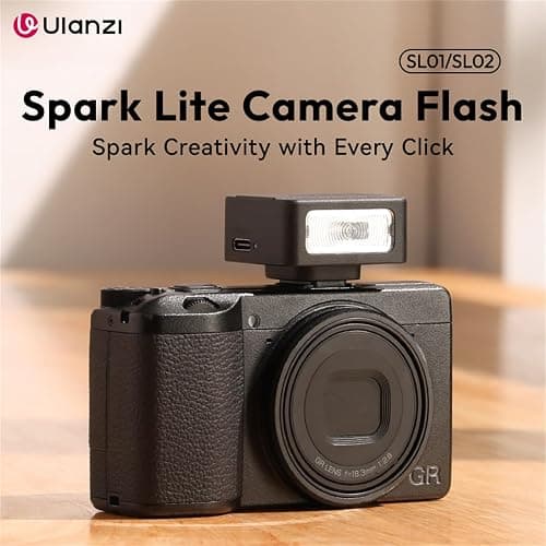 ULANZI SL02 Mini Flash Speedlite with Video Light, GN8 6500K Camera Mini Flashlight Fill Light for Canon Fuji Sony Nikon and Other More SLR Digital Cameras, 4 Power Levels Camera Flash Speedlight thumbnail 3