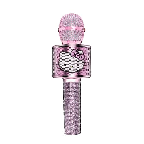 Hello Kitty Bluetooth Karaoke Microphone & Wireless Speaker - Rechargeable Battery, Onboard Controls, Fun Sound Effects - Image 1