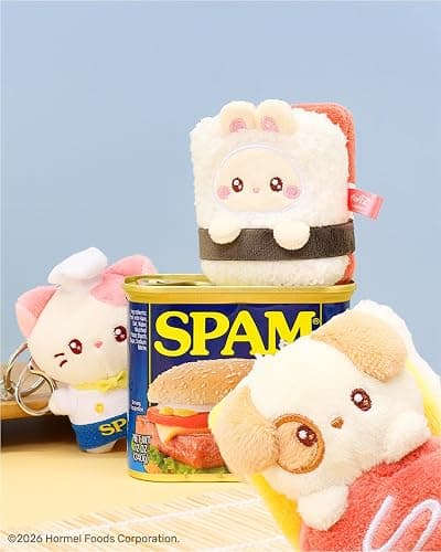 Anirollz Miniz SPAM Officially Licensed Blind Surprise Box 3.5 Inch Plush Keychain Collectible Random Character Charm Keyring Accessory thumbnail 8