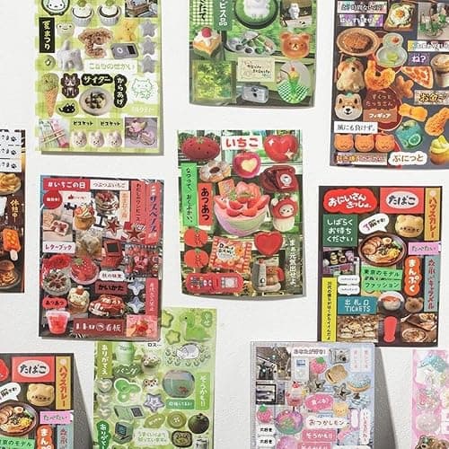 45 Pieces of Japanese Ancient Comic Style Material Handbook – 800+ Designs in 1 Book, Aesthetic Stickers with Retro Manga Vibes, DIY Art Illustrations Stickers Book for Journaling, Scrapbooking(3 SET) - 3 Set thumbnail 4