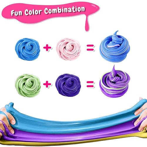 50 Pack Butter Slime Kit for Kids, Slime Toys for Boys & Girls, Scented DIY Slime Toy for Party Favor, Soft and Non-Sticky, Birthday Easter Gifts Prize for Girl Boys Kids 6 7 8 9 10 11 12 thumbnail 5