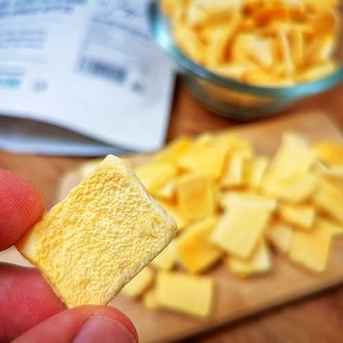 Freeze Dried Mango Chunks | Pure Natural Freeze Dried Fruits | GF Raw Vegan | Mill for Mango Powder or Eat as Dry Mango Dried Snack | Fresh Fruit Taste | Pure Dried Mangoes ZingyZoo (100g) thumbnail 6