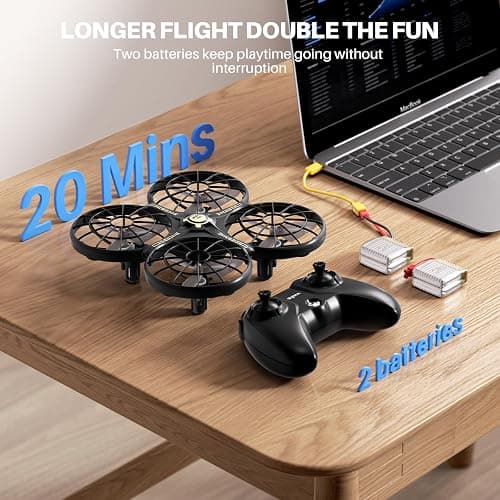 SYMA Drone for Kids 8-12 with Automatic Obstacle Avoidance, 20 Mins Flight Time(2 Batteries), One-Key 360°Flips and Altitude Hold, Safe Indoor Flying Toys for Boys and Girls thumbnail 7
