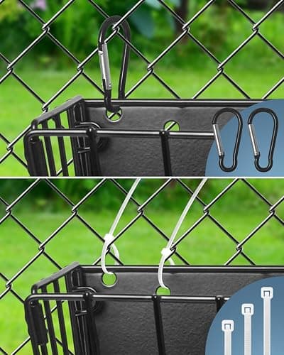 X Large Rabbit Hay Feeder Guinea Pig Hay Feeder Metal Frame Bunny Hay Holder Guinea Pig Hay Holder for Bunny, Guinea Pigs, Chinchillas, Small Animals (1 Pack) thumbnail 4