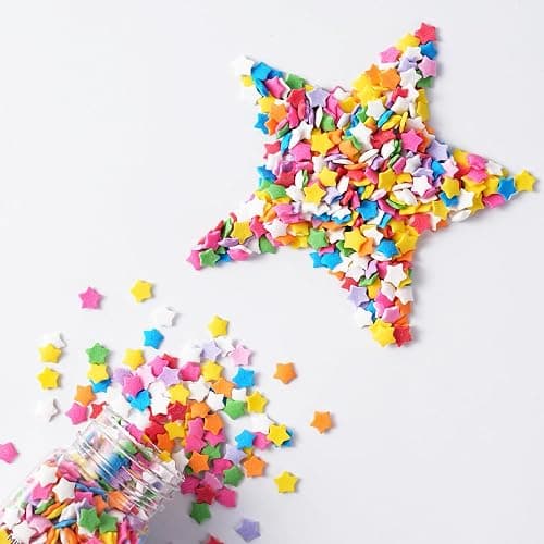 Star Sprinkles, Edible Confetti Sprinkles, 4.23oz Rainbow Sprinkle for Cake Decorating, Cupcakes, Baking, Donuts, Ice Cream Topper, and Cakecircle(120g) thumbnail 5