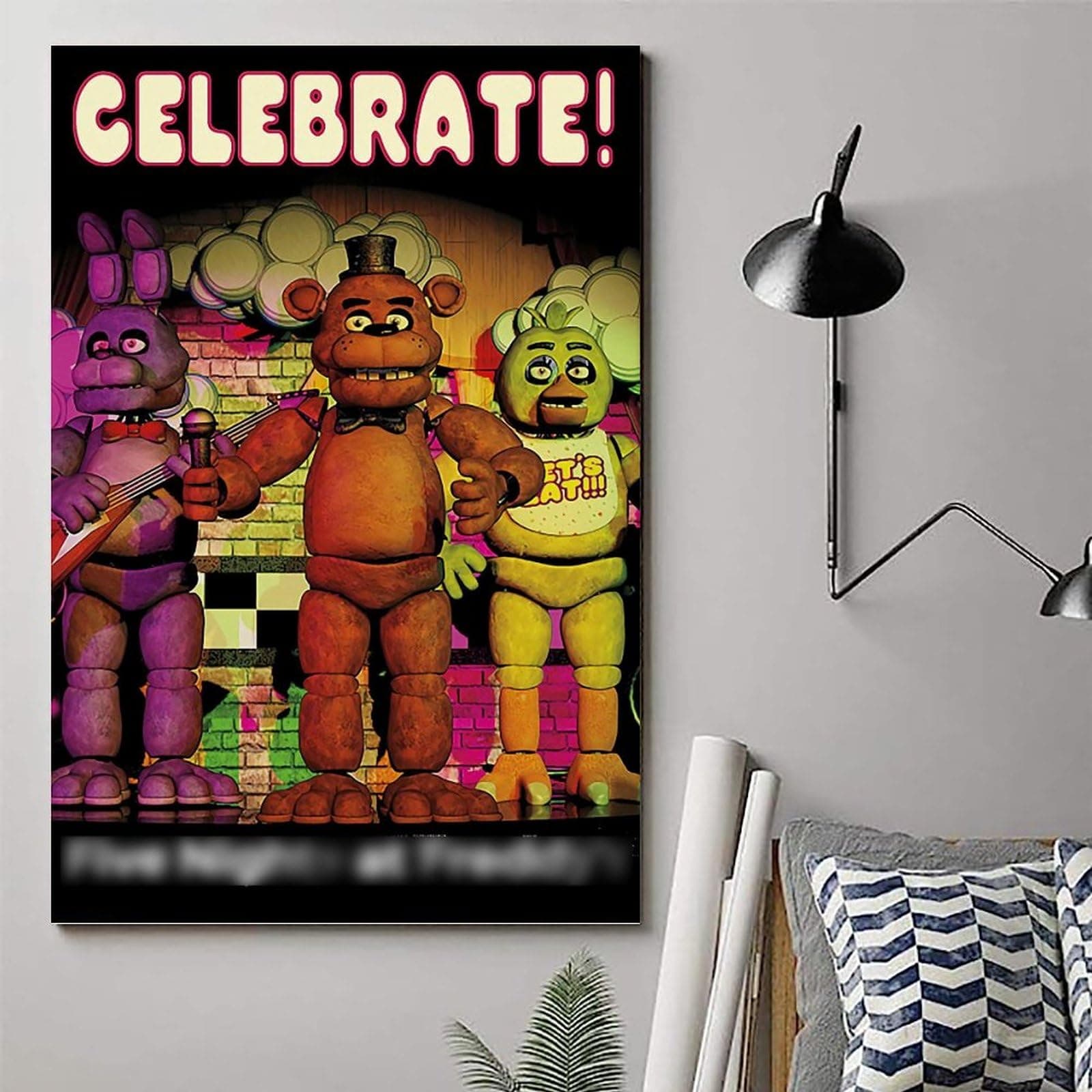 jongi FNAF Poster Poster Decorative Painting Canvas Wall Art Living Room Posters Bedroom Painting 08x12inch(20x30cm) thumbnail 6