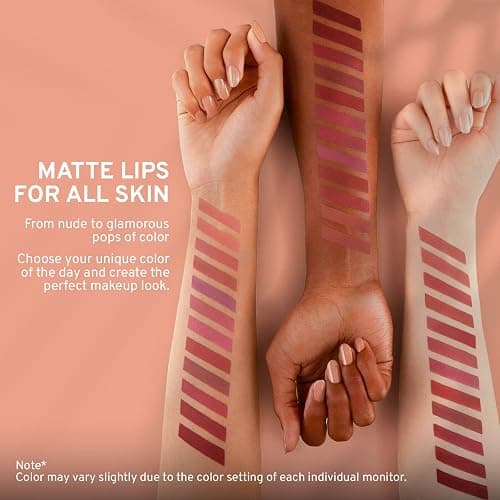 CoralBeau Matte Lipstick Set - 12-Piece Lip Crayon Set With Nude, Pink, Mauve & Red Shades - Waterproof, Long-Wearing Smudge Proof Lipstick Formula with Rich Colors & Pigments thumbnail 5