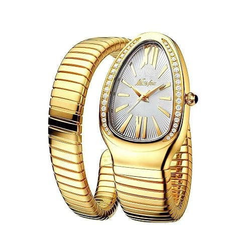 YLSZHYR Montre bracelet en forme de serpent pour femme, montre serpent en argent pour femme, montre bracelet en forme de serpent, montre bracelet pour femme, pour la Saint-Valentin, la fête des mères - Image 1