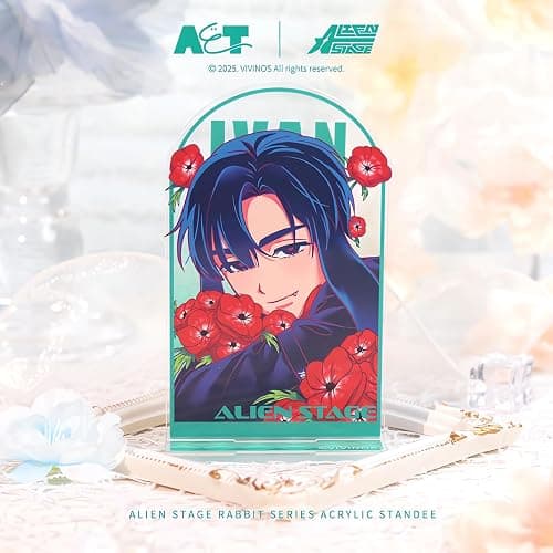 YJacuing Alien Stage Rabbit Series Acrylic Stand – 4.3" x 2" (Ivan) | Official, Anime Merch, ALNST, Tabletop Artwork, Desk and Shelf Decor thumbnail 5