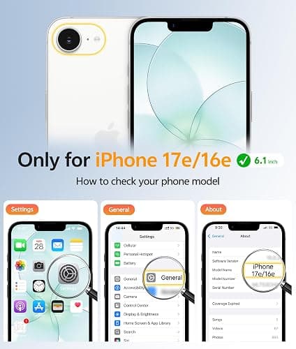 FNTCASE for iPhone 17e/ iPhone 16e Case, Fit for Magsafe, Screen Protector | Translucent Matte Magnetic Back, 14FT Military Grade Drop Protection, Shockproof Protective Phone Cover, Teal thumbnail 2