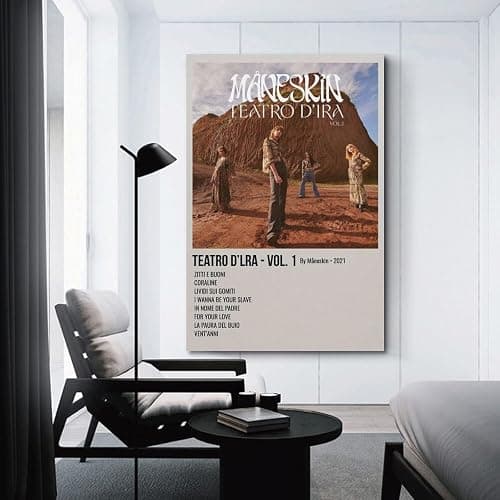 Måneskin Album-Poster, Leinwand-Poster, Raumdekoration, ästhetisches Poster, künstlerisches Poster für Schlafzimmer, Wohnzimmer, Wände, 20 x 30 cm, ungerahmter Stil thumbnail 3