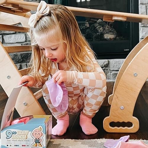 Simply Kids Baby Non-Slip Ankle Socks – Superior Grip, Soft Cotton, for Active Toddler Girls & Boys (Ages 0-7) thumbnail 2