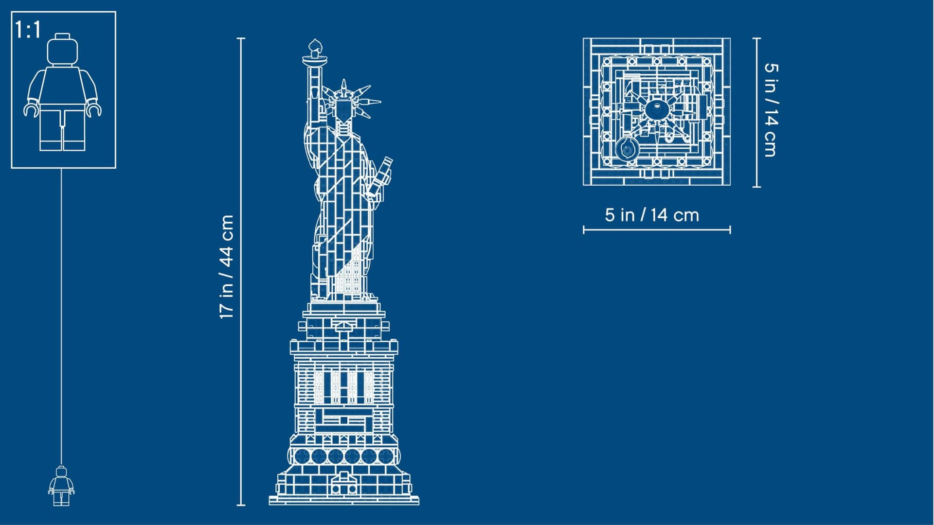 LEGO Architecture Frihetsgudinnan Stor Arkitektur Byggsats med New York Souvenir 21042 thumbnail 8