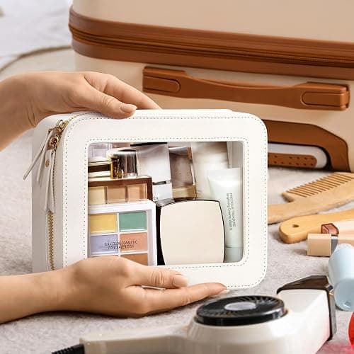 clear white cosmetic bag thumbnail 5