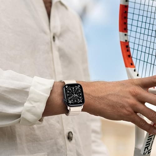 Magnetic Sport Bands for Apple Watch Band 40mm 38mm 41mm 42mm 44mm 45mm 46mm iWatch bands for Women Men,Silicone Loop Strap Wristband for Apple Watch Series 11 10 9 8 7 6 5 4 3 SE 3/2nd Ultra/3/2 49mm thumbnail 10