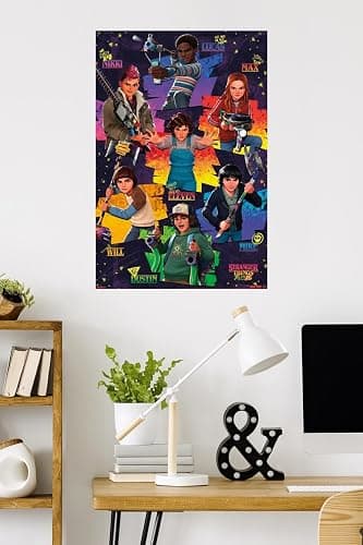 Netflix Stranger Things: Tales From ’85 (2026) - Hero Grid Wall Poster, 34L" x 22.4W", Premium Unframed Version thumbnail 2