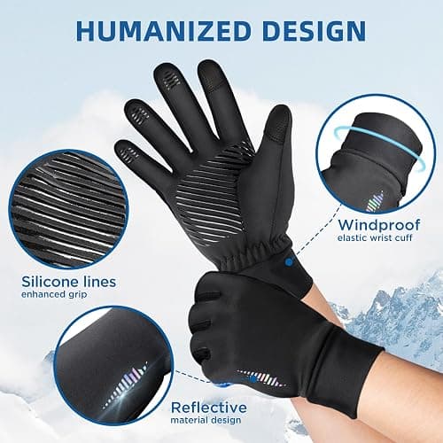SIMARI Kids Winter Gloves Touchscreen Warm Thermal Water-Resistant for Boy Girl Running Cycling Snow Skiing in Cold Weather thumbnail 5
