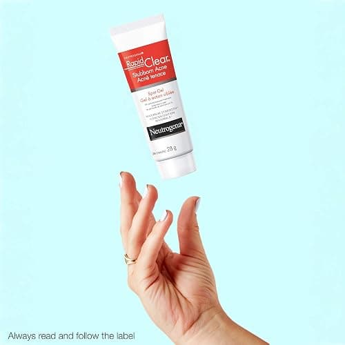 Neutrogena Rapid Clear Stubborn Acne Spot Treatment Gel with Maximum Strength 5% Benzoyl Peroxide Acne Treatment Medication for Acne Prone Skin Care, 28g thumbnail 5