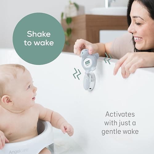 Angelcare Happy Seal Baby Bath Room Thermometer, GREY thumbnail 5