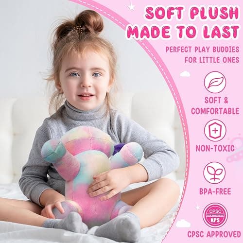 REUCLOTHIM Axolotl Plush Toy,Soft Cute Axolotl Stuffed Animal Plushies,Axolotl Stuffed Animal Toy for Kids, Cute Plushies Axolotl Pillow Doll.Multicolored thumbnail 6