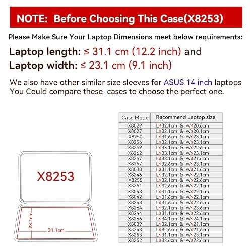 Smatree Hard EVA Protective Sleeve Case Compatible for 14 inch ASUS ROG Zephyrus G14 2025/2024/2023/2022, for ASUS ROG Zephyrus G14 Laptop Notebook Bag (X8253) thumbnail 2