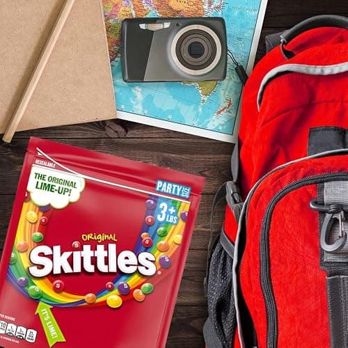 SKITTLES Original Summer Chewy Candy, Party Size, 50 Oz Resealable Bulk Candy Bag thumbnail 7