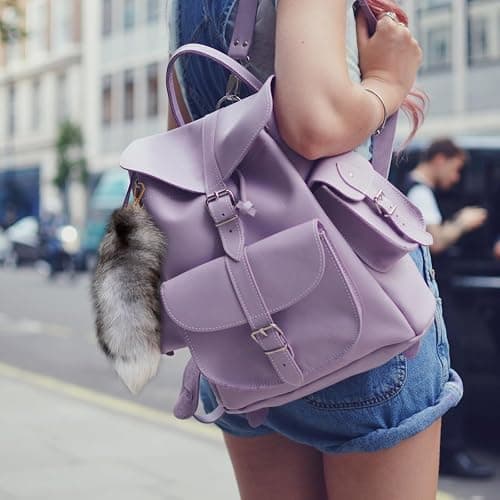 Faux Fur Tail Keychain Fluffy Therian Cosplay Accessory Long Soft Realistic Animal Tail Charm for Costume Party thumbnail 5