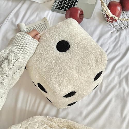 SPIOKLFD Dice Plush Pillow,Cute Plush Dice Toy,Plush Stuffed Dice Toys,Creative and Fun Simulation Cube Pillow Fill Soft Sofa Cushion,Perfect for Learning and Gaming Nights Creative Home Decoration thumbnail 4