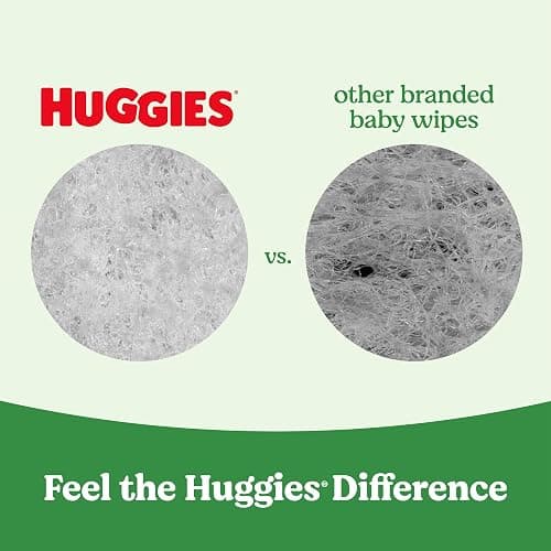 Huggies Natural Care Sensitive Baby Wipes, Unscented, Hypoallergenic, 99% Purified Water, 24 Soft Packs of 56 (1344 Wipes Total) thumbnail 4