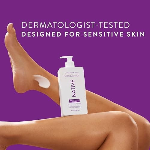 Native Body Lotion Contains Naturally Derived Plant-Based Moisturizers for Women and Men | Restores Dry Skin, Lavender & Rose, 16.5 fl oz thumbnail 6
