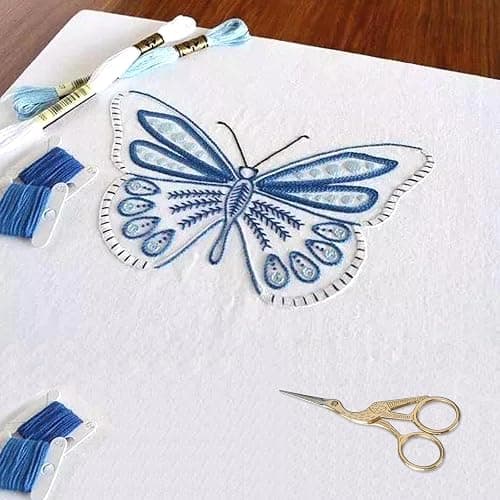 BIHRTC Small Craft 4.5Inch Embroidery Scissors with Artificial Leather Cover Stainless Steel Tip Bird Stork Scissors Shears for Sewing Crochet Embroidery Paper Art Work thumbnail 7