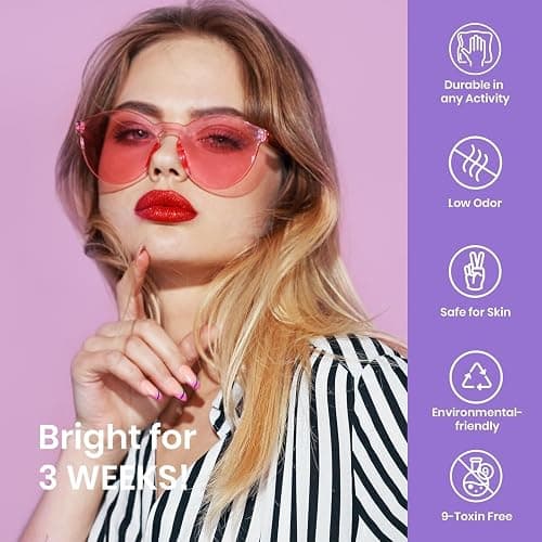 Beetles French Tip Gel Liner Nail Polish Set- 20 Colors Nail Art Polish Brown Glitter Pink Blue White Red Purple Swirl Gel Nails Polish Nails Art Painted Build in Thin Brush Manicure Gifts for Women thumbnail 8