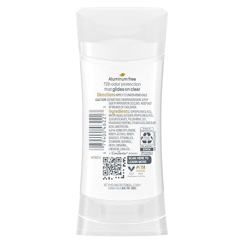 Dove Aluminum Free Deodorant for Women 4 Count Cucumber and Green Tea 72 hour odor protection 2.6 oz thumbnail 2