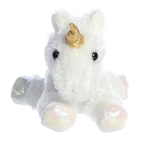 Aurora® Adorable Mini Flopsie™ Celestial™ Stuffed Animal - Mini Companions Ready for Playful Adventures - for Kids All Ages, Toddlers, Adults, and Families - White 8 Inches thumbnail 4