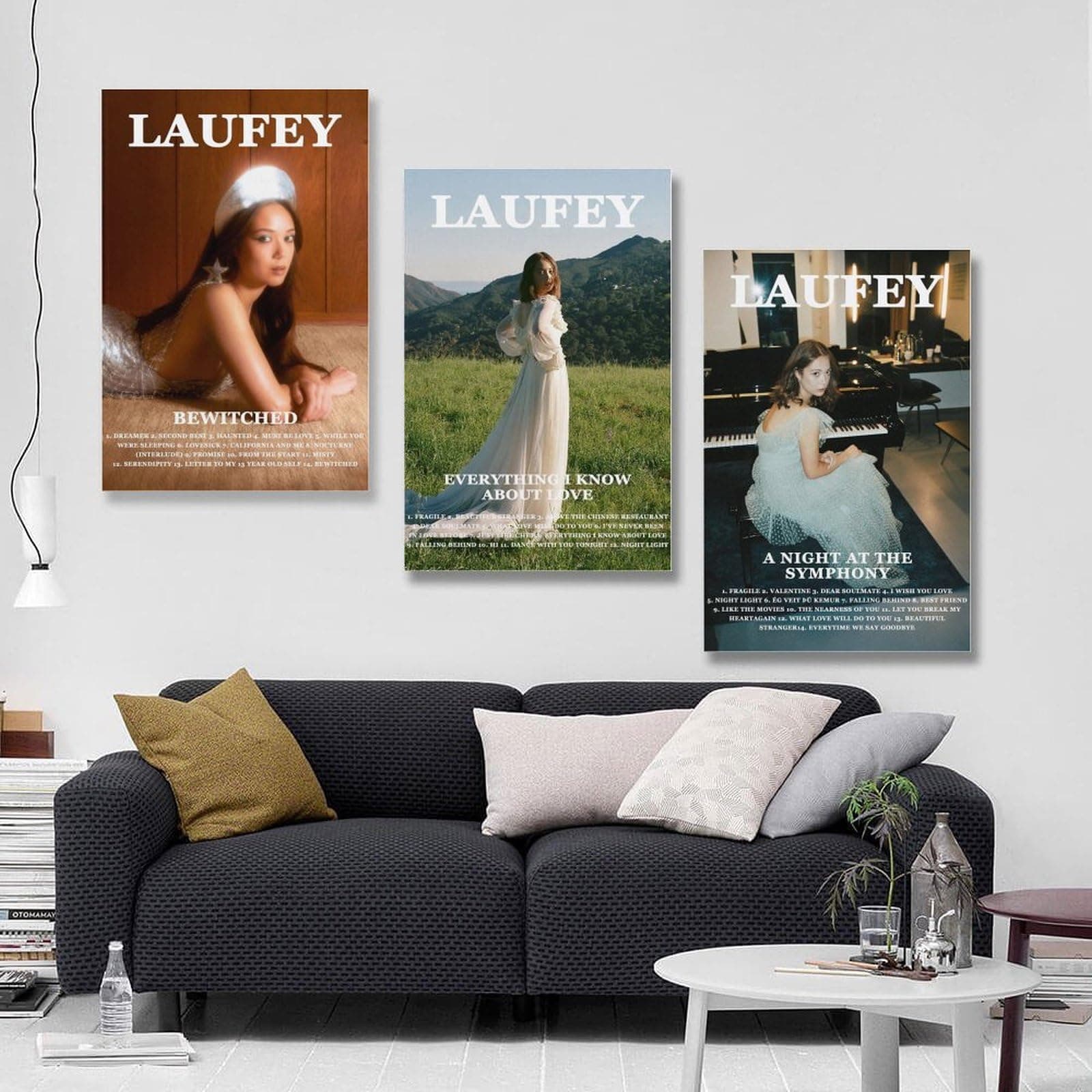 Laufey Poster Music Album Vintage Poster A Set of 3 Canvas Posters Room Aesthetic Festival Family Bedroom Decor Wall Art Home12x18inch(30x45cm)-3pcs Style-3 thumbnail 5