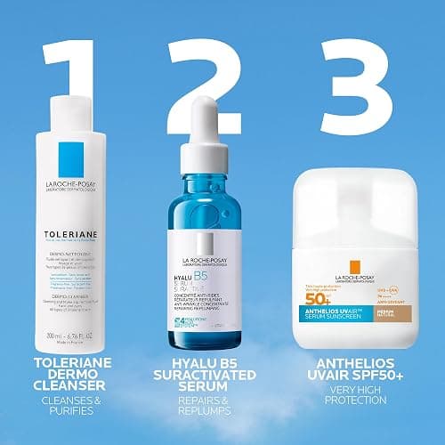 La Roche-Posay Anthelios UVAIR Serum Sunscreen SPF50+ Medium, Tinted, 50ml | Tinted serum sunscreen for all skin types, enriched with hyaluronic acid, niacinamide, and vitamin E for high protection thumbnail 4