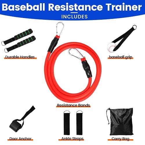Davllin Baseball Resistance Trainer,Training Aid for Baseball Softball Pitchers,Interchangeable Grips to Build Arm Strength,Arm Bands for Baseball Players,Baseball Throwing Trainer,Great to Warm-Up thumbnail 2