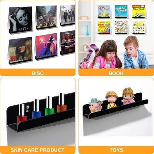 Meaocer Vinyl Record Shelf Wall Mount thumbnail 7