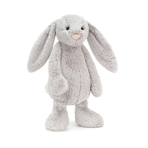 Jellycat Bashful Grey Bunny Stuffed Animal, Huge 21 inches - Rabbit and Bunny Plush Toy - Classic Children's Gift thumbnail 5