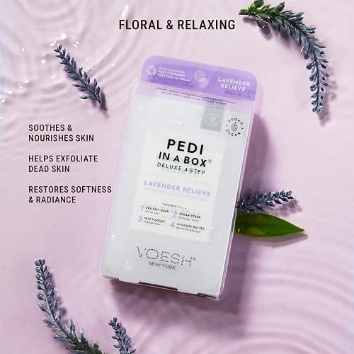 VOESH Pedi in a Box 4 Step, Pedicure Set, At-Home Pedicure, DIY Pedi, Foot Treatment, Pedicure Supplies, Foot Scrub, Foot Spa, Foot Care, Foot Therapy thumbnail 7