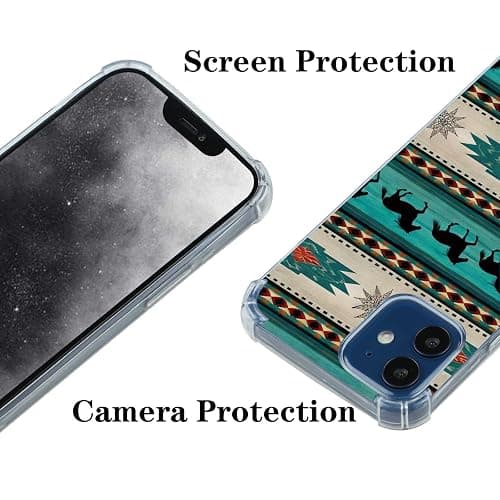 MeieaS Compatible with iPhone 14 Pro Max Phone case,Western azrec Love Horse Dreamcatchers Silicone Bumper Shockproof Anti-Scratch Slim Phone Cover Designed for iPhone Cases - western azrec Love Horse Dreamcatchers - For iPhone 14 Pro Max thumbnail 6