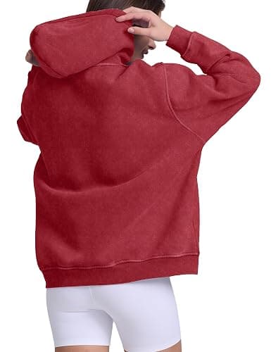 Hatant Oversized Hoodie Sweatshirts for Women Couples Heavyweight Hoodies Pullover Vintage Acid Wash Sweaters Pullover 2025 thumbnail 6