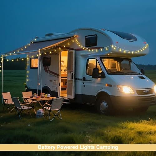 JMEXSUSS Globe Battery Operated Christmas Lights Indoor, 100 LED Battery Powered String Lights Outdoor Waterproof, 33ft Christmas String Light with Remote Timer for Bedroom Camping Decor, Warm White thumbnail 7