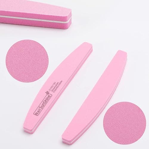 35 Count 100/180 Grit Nail Files and Buffers Kit, Reusable Sanding Buffing Blocks Sponge File Double Sides Emery Boards thumbnail 4