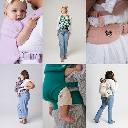 Mabē Monarch Ergonomic Baby Carrier – Premium Cotton Soft Structured Newborn to Toddler Carrier with Hip-Healthy Design, 3 Carry Positions (7-35lbs), Lightweight & Breathable, (Mocha) thumbnail 7