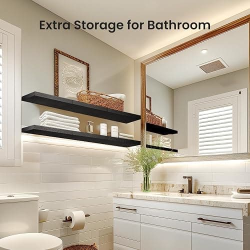 black floating shelves thumbnail 6