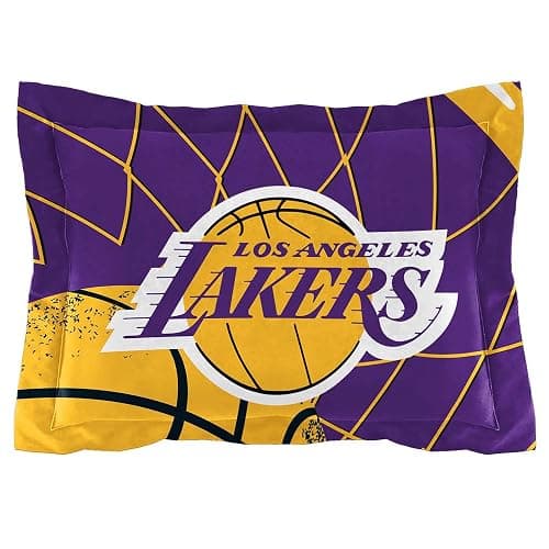 NORTHWEST Los Angeles Lakers NBA Comforter Set – Officially Licensed Bedding with Team Logo & Pillow Shams – Basketball Bedroom Decor– Basketball Fan Bedroom Set, Twin/Twin XL thumbnail 2